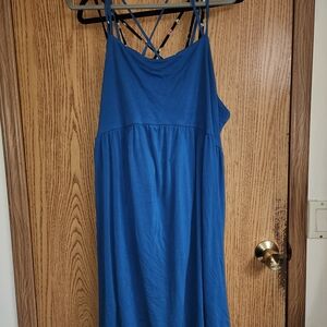 Old Navy Strapless Blue Dress